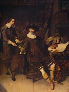 Constantijn Huygens and his Clerk 1627, (c1915). Artist: Thomas de Keyser