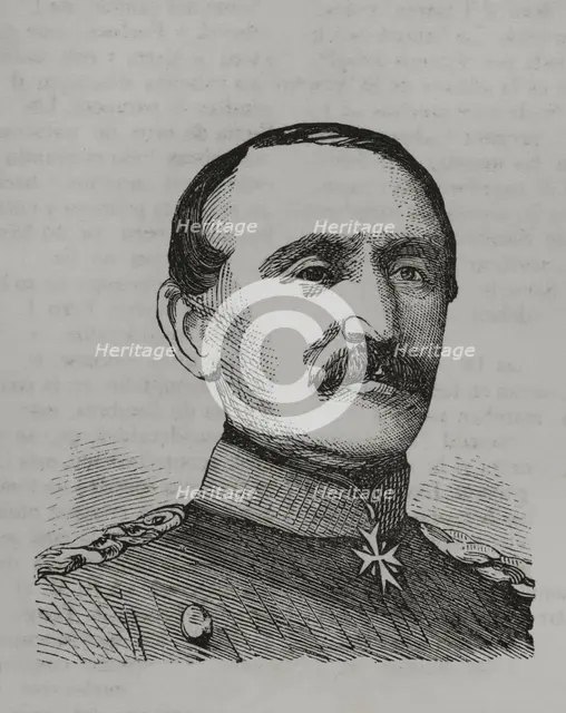 Constantin von Alvensleben, Prussian general who led the Prussian III Corps during..., 1870.  Creator: Unknown.