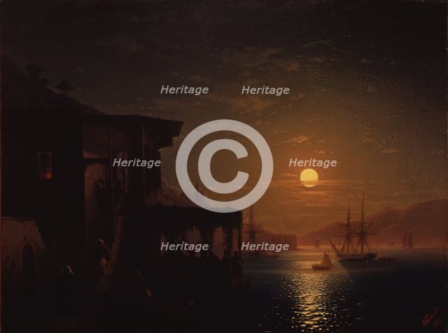 Constantinople at Evening, 1882. Artist: Aivazovsky, Ivan Konstantinovich (1817-1900)