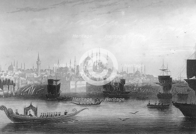 Constantinople (Istanbul), Turkey, 1857.Artist: H Bibby