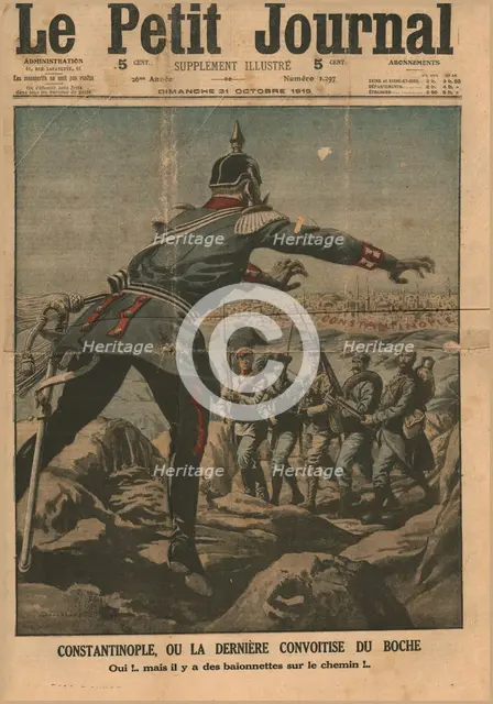 Constantinople, or the final greed of the Huns, 1915. Creator: Unknown.