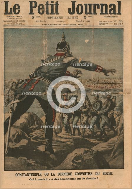 Constantinople, or the final greed of the Huns, 1915. Creator: Unknown.