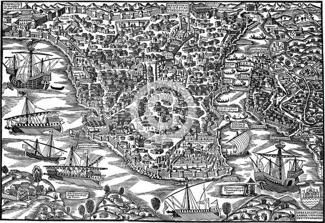 Constantinople, mid 16th century. Artist: Giovanni Andrea Vavassori