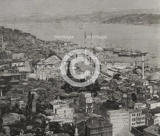 Constantinople - panoramic view, Turkey, 1878. Creator: Unknown.