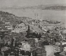 Constantinople - panoramic view, Turkey, 1878. Creator: Unknown