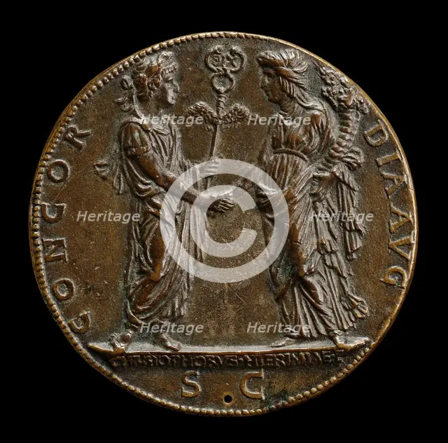 Constantine and the Church [reverse], c. 1468. Creator: Cristoforo di Geremia.