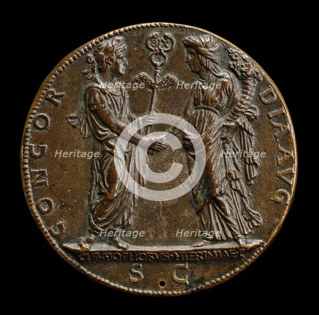 Constantine and the Church [reverse], c. 1468. Creator: Cristoforo di Geremia.