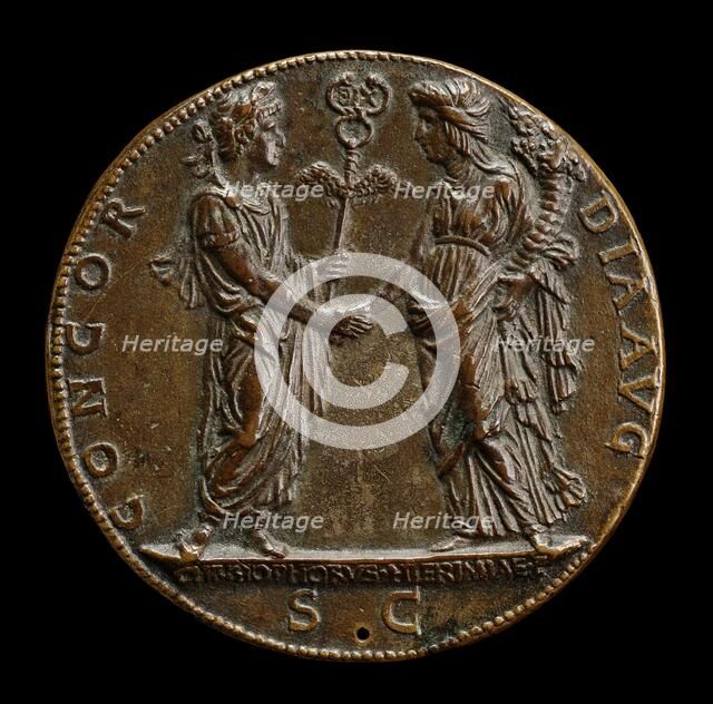 Constantine and the Church [reverse], c. 1468. Creator: Cristoforo di Geremia.