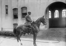 Constantine Brun, Ambassador From Denmark - Riding At Fort Myer, 1916. Creator: Harris & Ewing