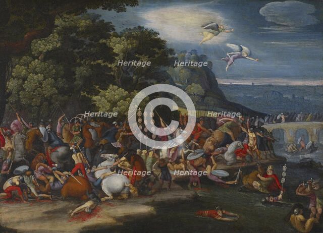 Constantine the Great at the Milvian Bridge, c1640. Creator: Unknown.