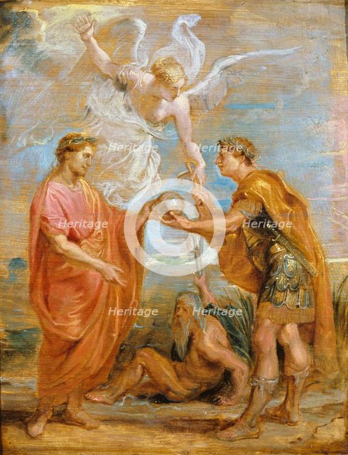 Constantius appoints Constantine as his successor, 1622. Artist: Rubens, Pieter Paul (1577-1640)