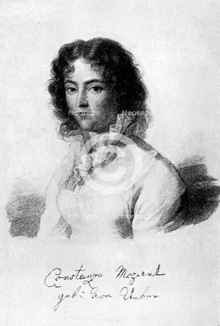 Constanze Mozart, 1783. Artist: Unknown