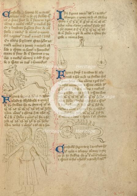 Constellation; Astronomical and Medical Miscellany, shortly after 1386. Creator: Unknown.