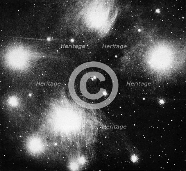 Constellation of the Pleiades (Seven Sisters), 1908. Artist: Unknown