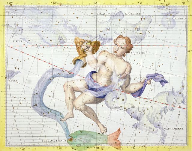 Constellation of Aquarius, 1729. Creator: Unknown.