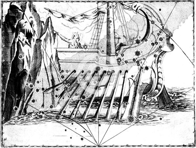 Constellation of Argo Navis, 1723. Artist: Unknown