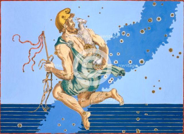 Constellation of Auriga, 1603. Creator: Alexander Mair.