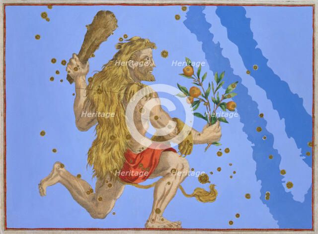 Constellation of Hercules, 1603. Artist: Alexander Mair
