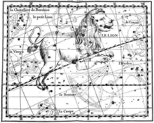 Constellation of Leo, 1775. Artist: Jean Fortin