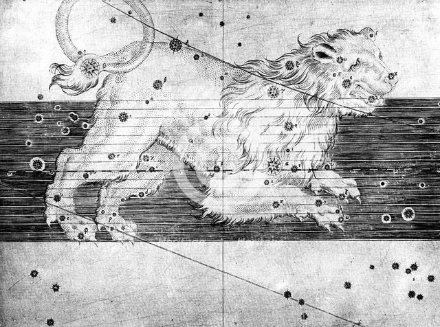 Constellation of Leo, 1723. Artist: Unknown