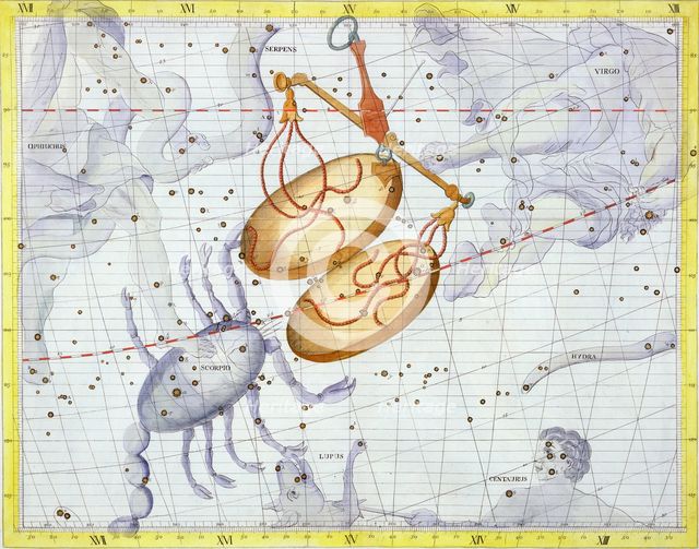 Constellation of Libra, 1729. Creator: Unknown.