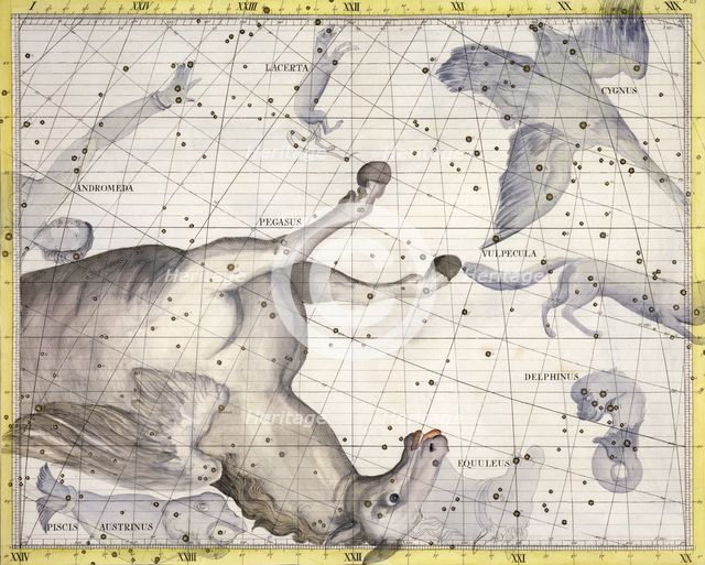 Constellation of Pegasus, 1729. Creator: Unknown.