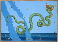 Constellation of Serpens, 1603. Creators: Johann Bayer, Alexander Mair