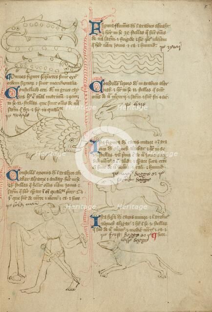 Constellations; Astronomical and Medical Miscellany, late 14th century, shortly after 1386. Creator: Unknown.