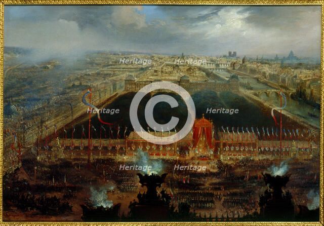 Constitution Day on Place de la Concorde, November 12, 1848. Creator: Unknown.