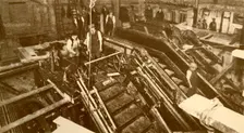 Constructing Escalators at the Bank Station, London c1930. Creator: Unknown