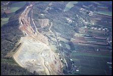 Construction of M5 motorway, Court Hill, Clevedon, Somerset, 1971. Creator: Jim Hancock