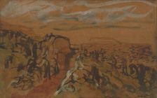 Construction of a trench, 1914-1918. Creator: Ladislav Mednyanszky