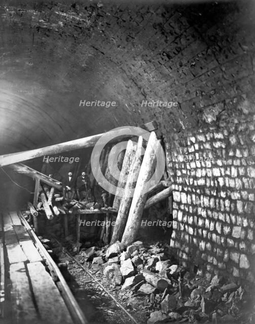 Construction of a Tunnel, 1900-1904. Creator: Unknown.