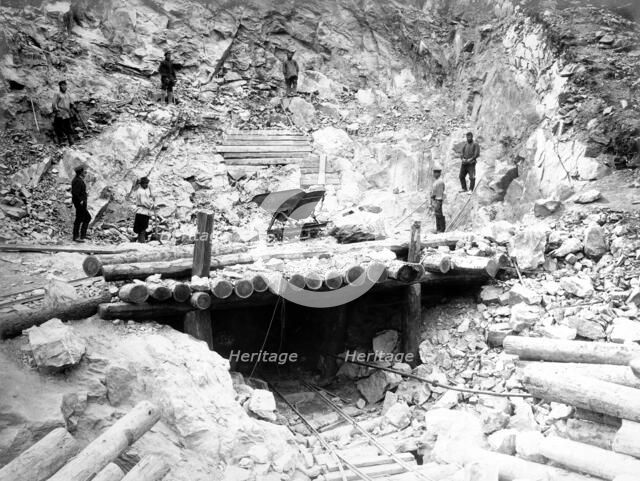 Construction of a Tunnel, 1900-1904. Creator: Unknown.