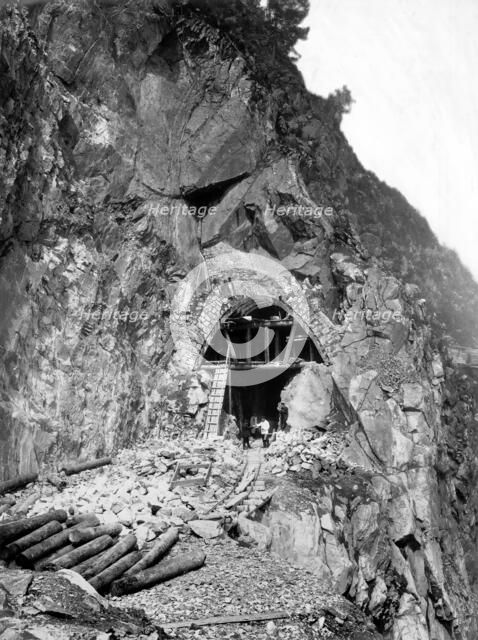 Construction of a Tunnel N 38 at Verst 38, 1900-1904. Creator: Unknown.