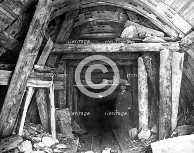 Construction of a Tunnel Walls, 1900-1904. Creator: Unknown.