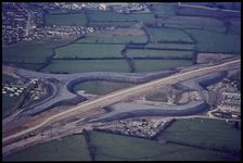 Construction of Junction 20, M5 motorway, Clevedon, Somerset, 1971. Creator: Jim Hancock