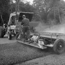 Construction of the Birmingham to Preston Motorway (M6), Staffordshire, 20/08/1962. Creator: John Laing plc