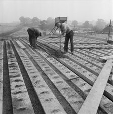 Construction of the Birmingham to Preston Motorway (M6), Staffs, 20/09/1961 Creator: John Laing plc