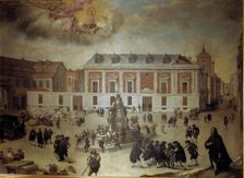 Construction of the Casa de la Villa (Town hall)