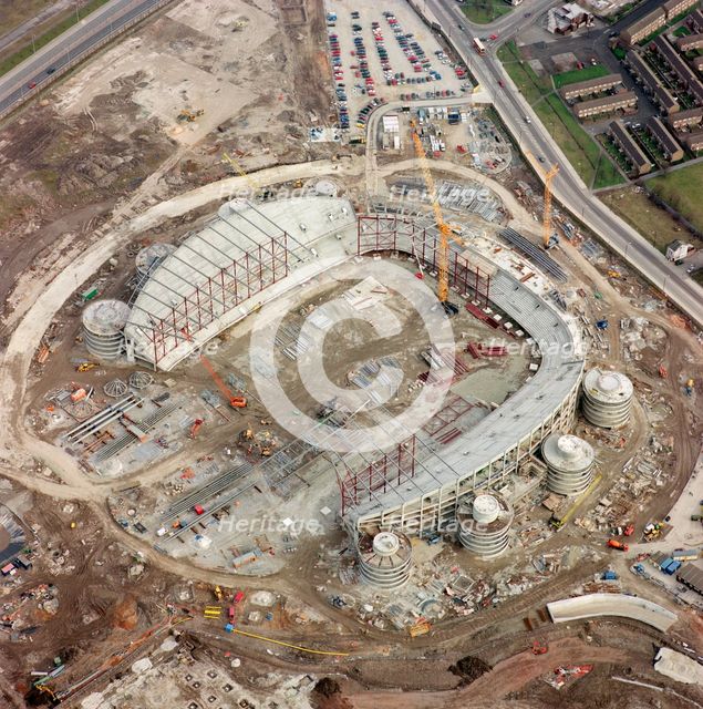 Construction of the Commonwealth Stadium, Manchester, 2001. Artist: EH/RCHME staff photographer