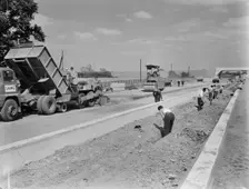 Construction of the M1 motorway, Daventry, Northamptonshire, 02/06/1959. Creator: John Laing plc