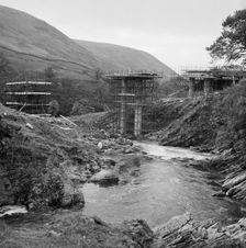 Construction of the M6 Motorway, Tebay, Eden, Cumbria, 29/10/1968. Creator: John Laing plc