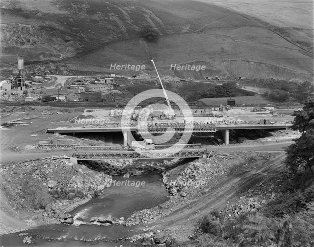 Construction of the M6 Motorway, Tebay, Eden, Cumbria, 29/07/1969. Creator: John Laing plc.