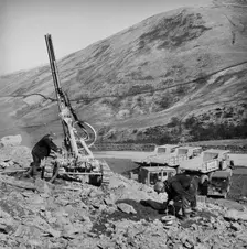 Construction of the M6 motorway, Eden, Cumbria, 28/03/1968. Creator: John Laing plc
