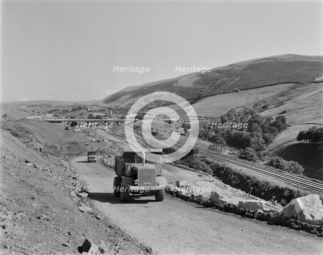 Construction of the M6 motorway, Eden, Cumbria, 29/07/1969. Creator: John Laing plc.