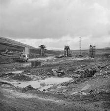 Construction of the M6 motorway, Eden, Cumbria, 29/10/1968. Creator: John Laing plc