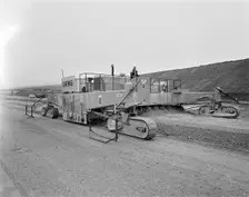Construction of the M6 Motorway, South Lakeland, Cumbria, 22/07/1969. Creator: John Laing plc