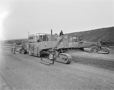 Construction of the M6 Motorway, South Lakeland, Cumbria, 22/07/1969. Creator: John Laing plc