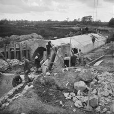 Construction of the M6 Motorway, South Staffordshire, Staffordshire, 06/1964. Creator: John Laing plc